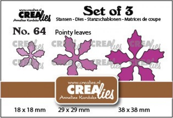 Crealies Die – Poinsettia with Pointed Leaves