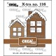 Crealies Die Set – 2x House B with Snow Medium en Large