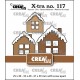 Crealies Die Set – 3x House C with Snow Medium, Large en Extra Large