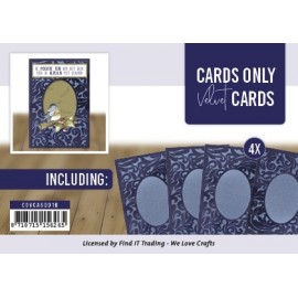 Cards Only - Velvet Cards A6 - Blauw