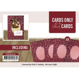 Cards Only - Velvet Cards A6 - Rood