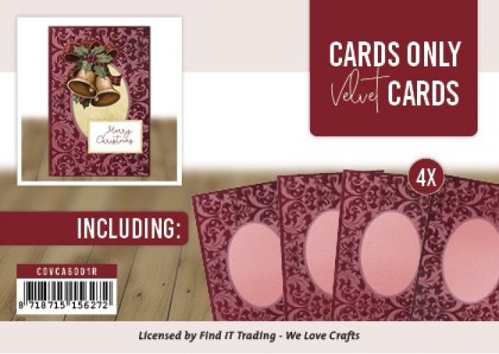 Cards Only - Velvet Cards A6 - Rood