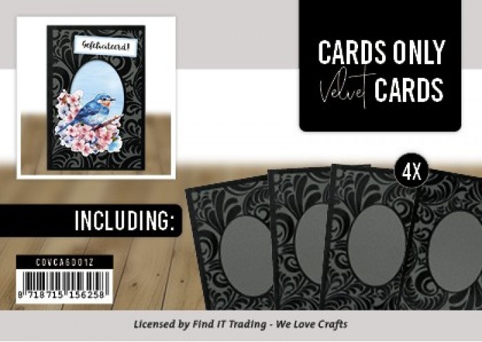 Cards Only - Velvet Cards A6 - Zwart