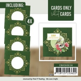 Cards Only - Velvet Cards 4K - Set 3 groen / goud