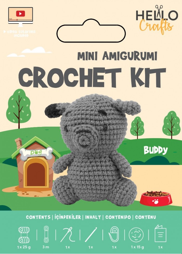 Knitty Critters - Easy Amigurumi Kit - Buddy