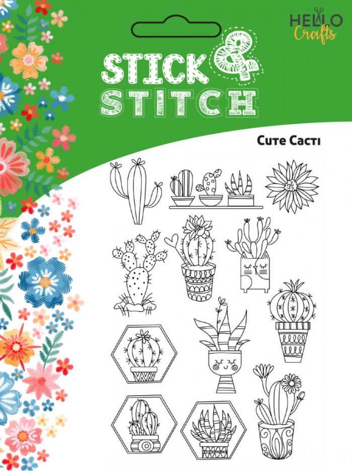 Stick and Stitch Cute Cacti