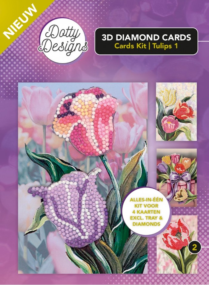Dotty Designs Diamond 3D Cards Kit 02 Tulips (1)