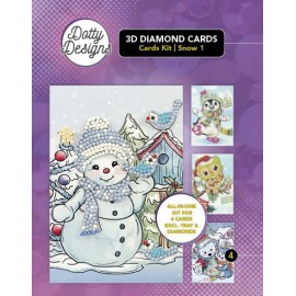 Dotty Designs Diamond 3D Cards Kit 04 Snow