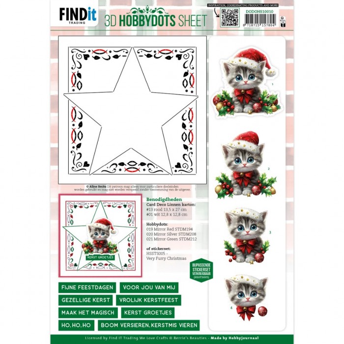 3D Hobbydots Sheet - Berries Beauties - A Very Furry Christmas 2