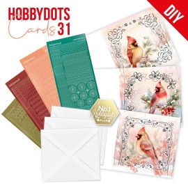 Dot and Do Cards 31 - Berries Beauties - Red Birds