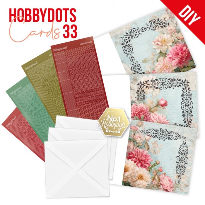 Dot and Do Cards 33 - Berries Beauties - Pink Flowers