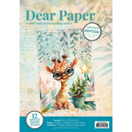 Dear Paper - A Card and Art Journaling Serie  - Backgrounds - Giraffe