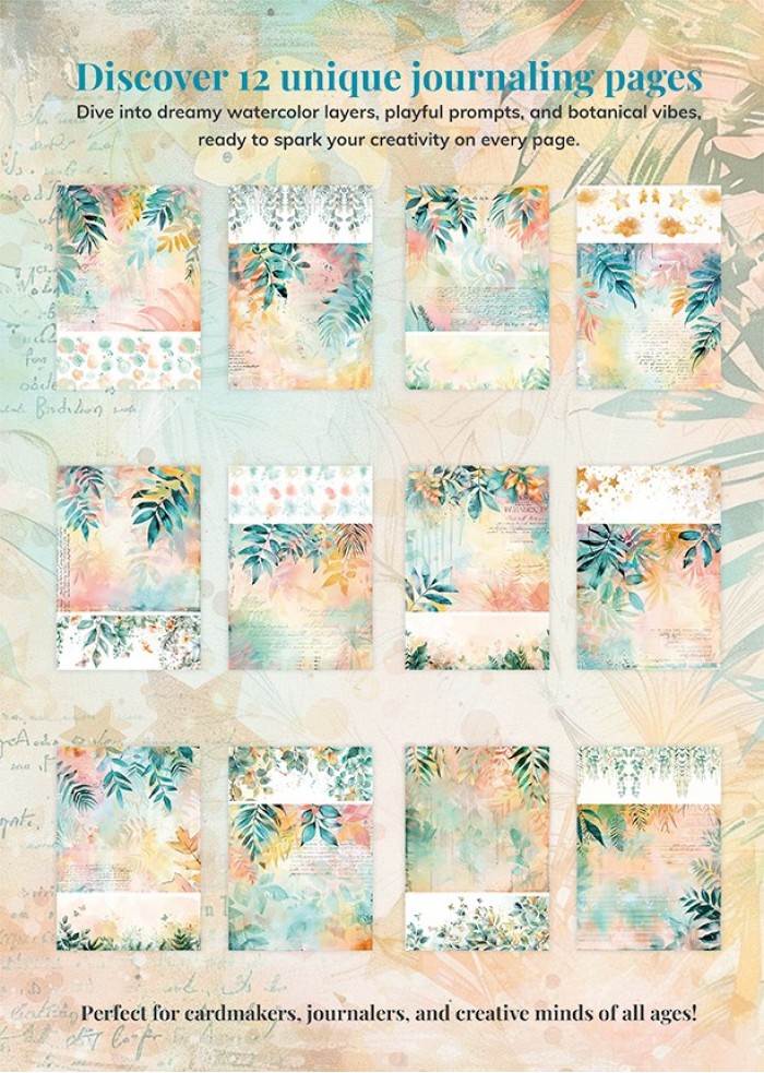 Dear Paper - A Card and Art Journaling Serie  - Backgrounds - Giraffe