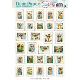 Dear Paper - A Card and Art Journaling Serie  - Pushout - Giraffe