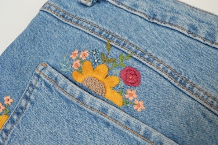 Stick and Stitch Tropical Blooms