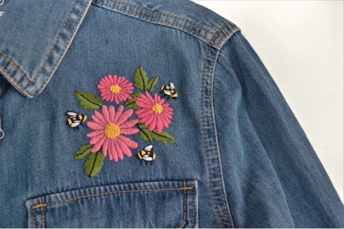 Stick and Stitch Tropical Blooms