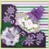 3D Push out Sheet - Precious Marieke - Purple Blossom - Amethyst