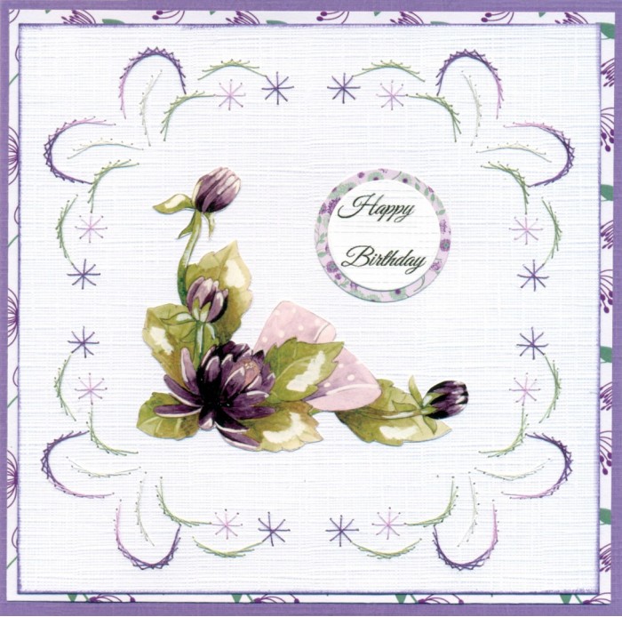 3D Cutting Sheet - Precious Marieke - Purple Blossom - Violet