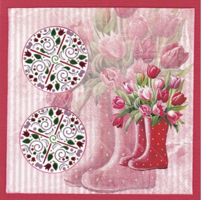 3D Cutting Sheet - Amy Design - Tulip Dreams - Red Tulips