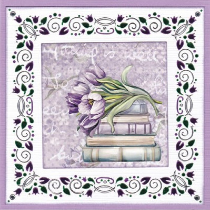 3D Cutting Sheet - Amy Design - Tulip Dreams - Purple Tulips