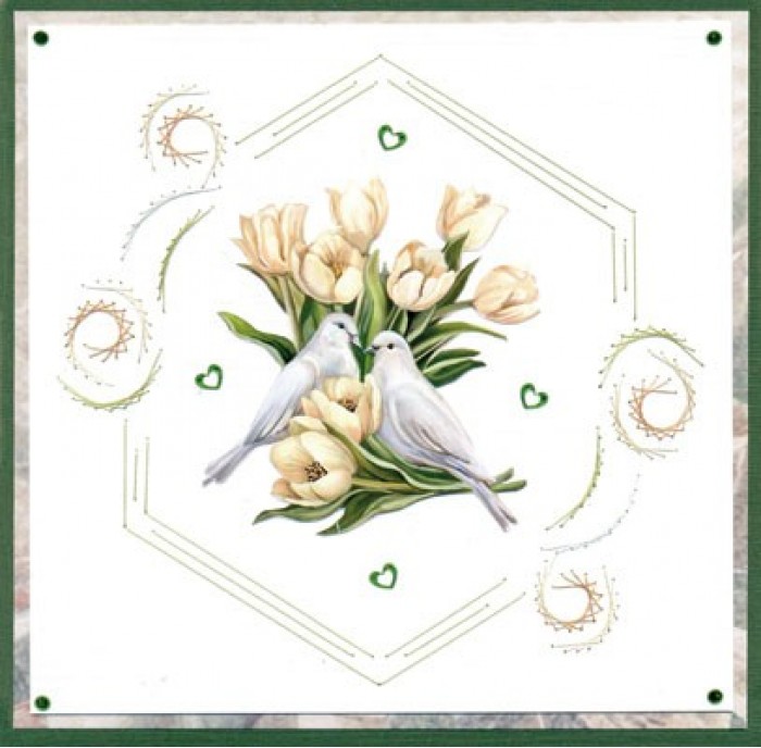 3D Push out Sheet - Amy Design - Tulip Dreams - Romantic Tulips
