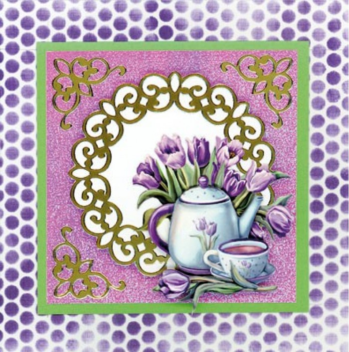 3D Cutting Sheet - Amy Design - Tulip Dreams - Purple Tulips