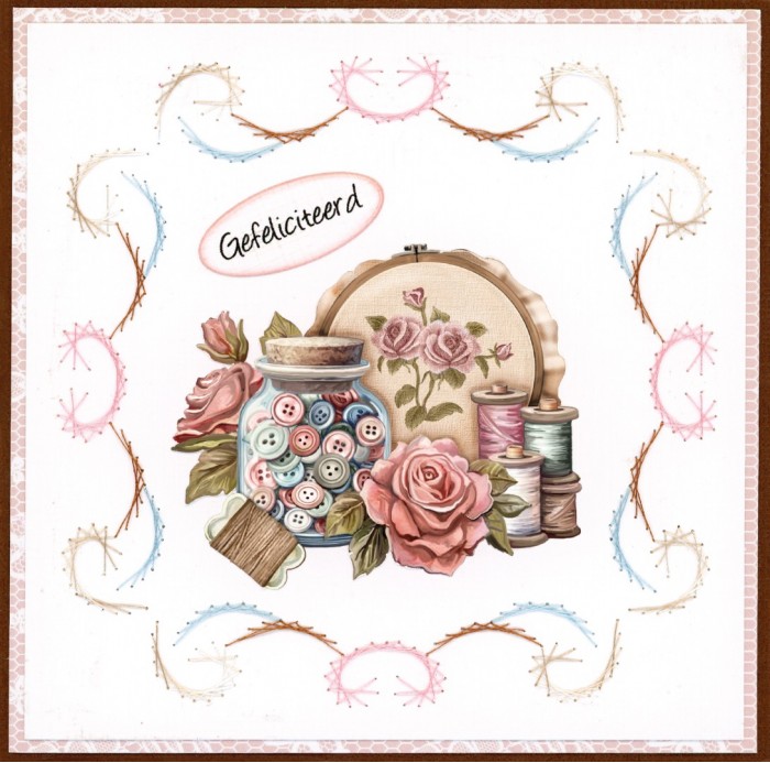 3D Push out Sheet - Amy Design - Sewing Serenity - Stitching
