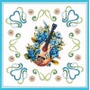 3D Pushout Sheet - Berries Beauties - Blue Meadow - Music