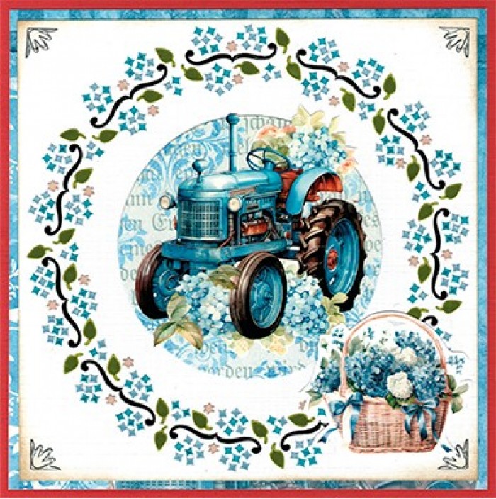 3D Pushout Sheet - Berries Beauties - Blue Meadow - Transport