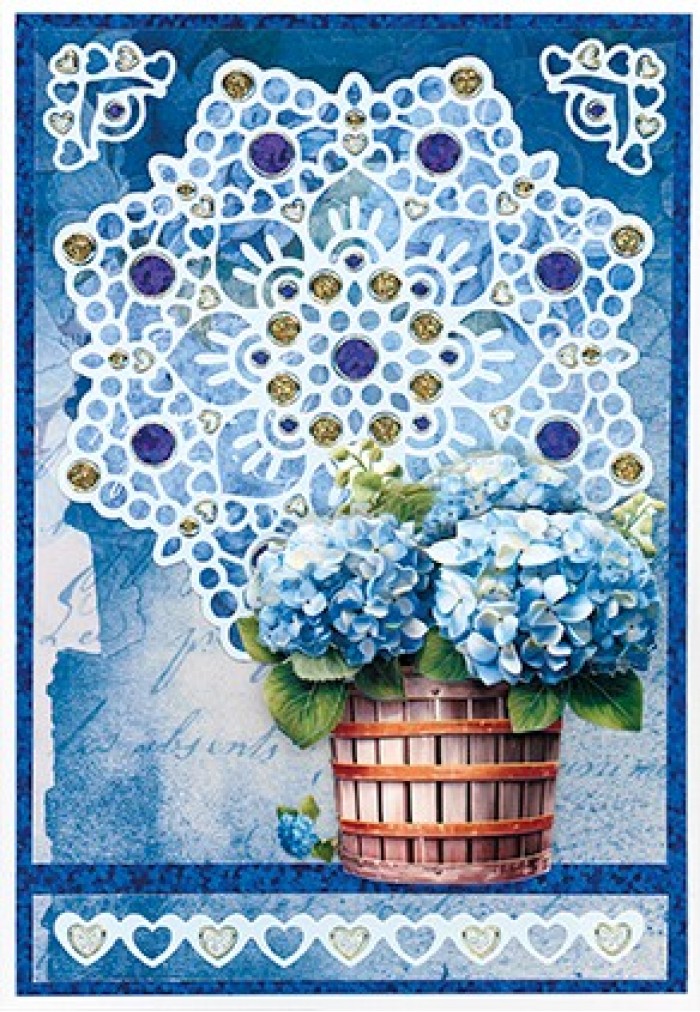 3D Pushout Sheet - Berries Beauties - Blue Meadow - Water Pump