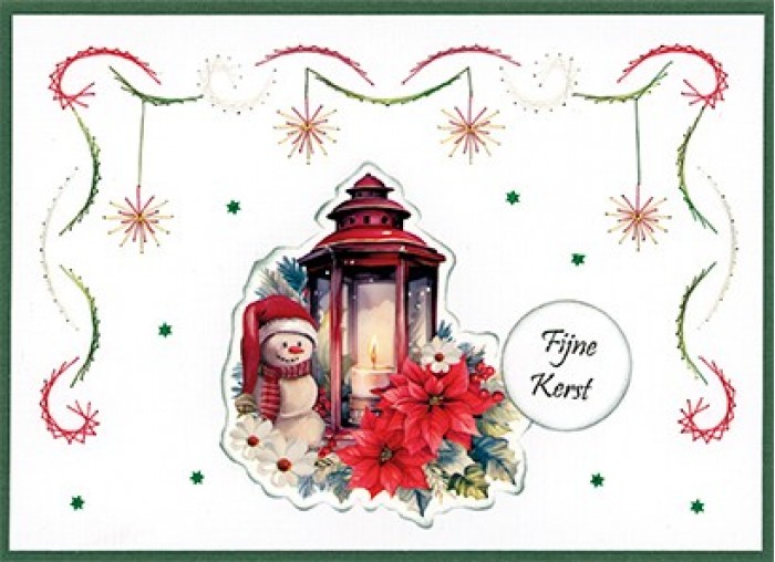 3D Pushout Sheet - Yvonne Ceations - Floral Christmas- Floral Lantern