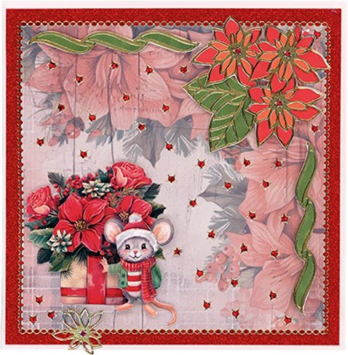 3D Cutting Sheet - Yvonne Ceations - Floral Christmas- Mini