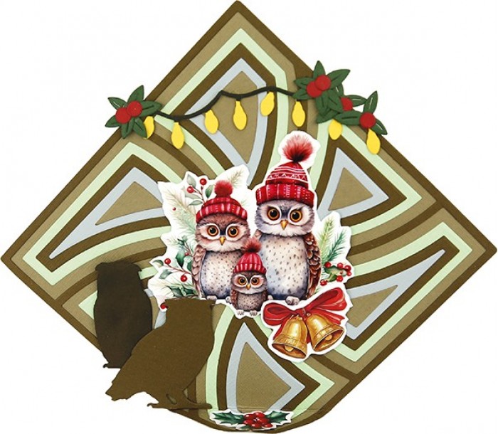 Paperpack - Berries Beauties - A Very Furry Christmas 20 x 20 cm