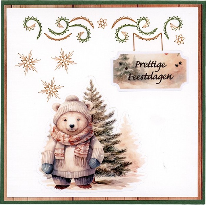 Linen Cardstock Pack - Berries Beauties - Cosy Winter - A4