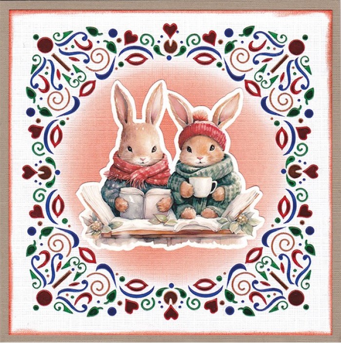 3D Cutting Sheet - Berries Beauties - Winter Bunnies - Mini