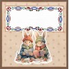 3D Cutting Sheet - Berries Beauties - Winter Bunnies - Bunnies Together