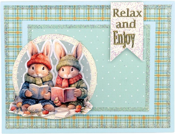 3D Cutting Sheet - Berries Beauties - Winter Bunnies - Bunnies Together