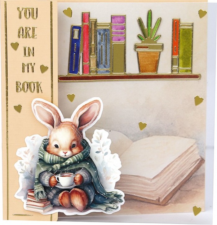 3D Pushout Sheet - Berries Beauties - Winter Bunnies - Cosy Bunnies