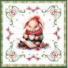 3D Cutting Sheet - Berries Beauties - Winter Bunnies - Reading Bunnies