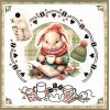 3D Pushout Sheet - Berries Beauties - Winter Bunnies - Reading Bunnies