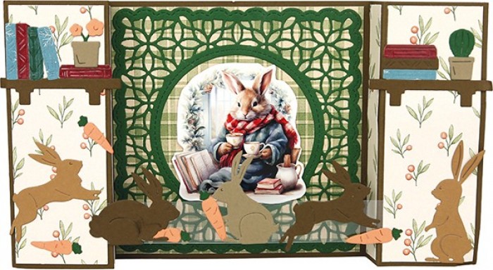 Paperpack - Berries Beauties - Winter Bunnies 20 x 20 cm