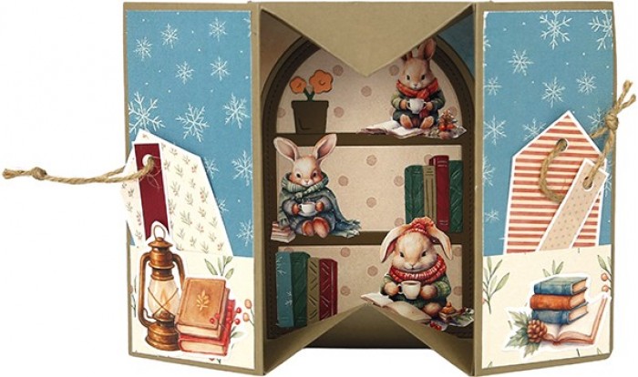 Paperpack - Berries Beauties - Winter Bunnies 20 x 20 cm