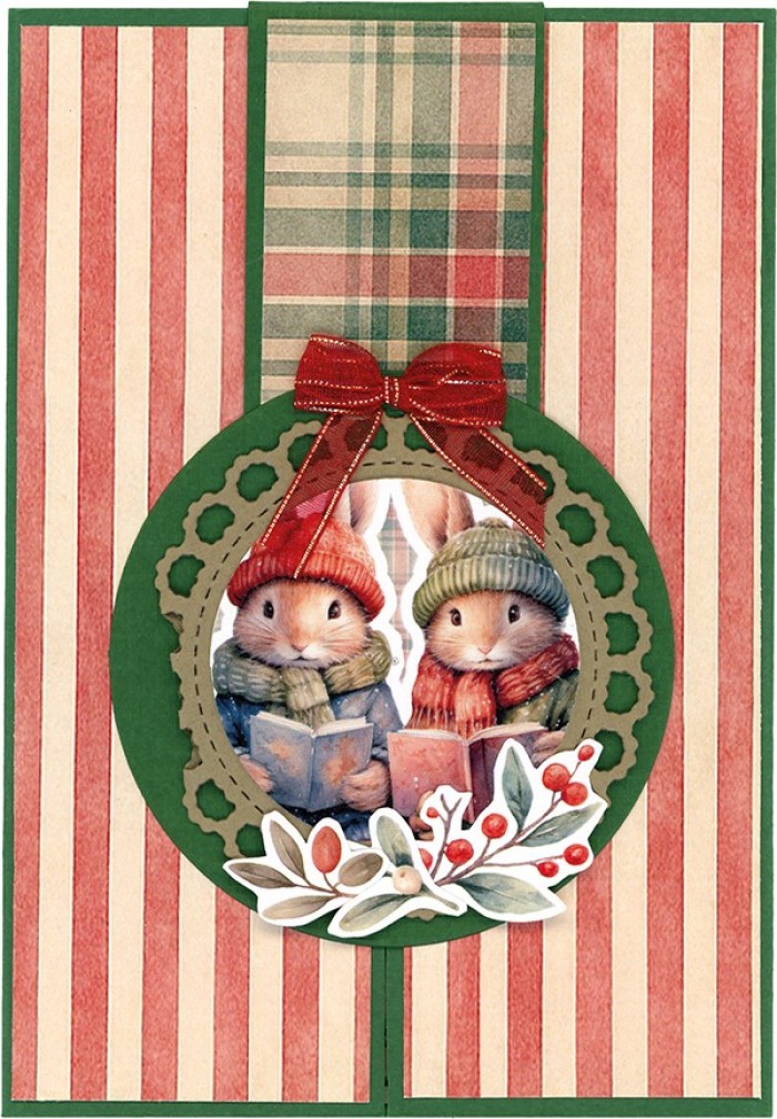 Paperpack - Berries Beauties - Winter Bunnies 20 x 20 cm