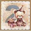 3D Push out Sheet - Berries Beauties - Teddy - Transport