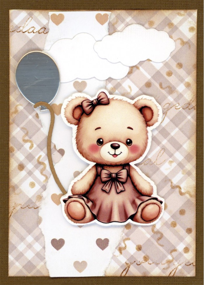 Paperpack - Berries Beauties - Teddy 20 x 20 cm