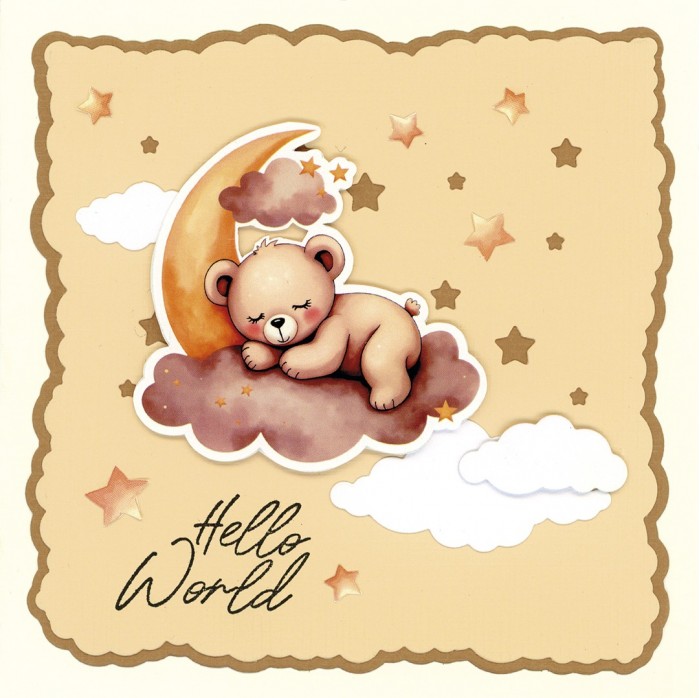 3D Push out Sheet - Berries Beauties - Teddy - Transport