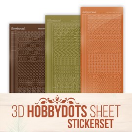 Stickerset 3D Hobbydots Sheet - Berries Beauties - A Very Furry Christmas