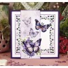 3D Push out Sheet - Berries Beauties - Flutter Flair - Purple Flutters