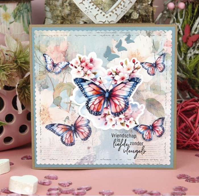 3D Cutting Sheet - Berries Beauties - Flutter Flair - Pink Flutters