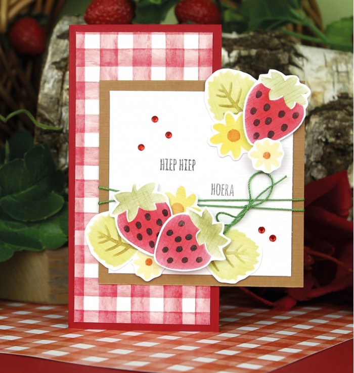 Paperpack - Berries Beauties - Sweet Strawberries 20 x 20 cm